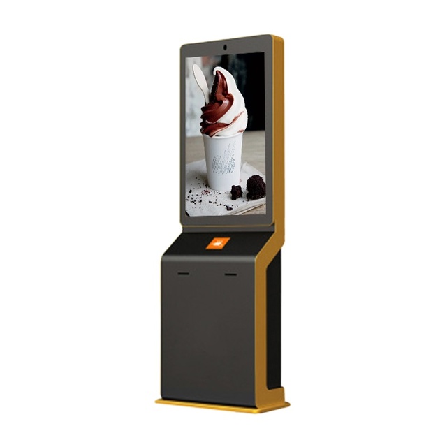Customized 21.5 Inch Queuing Machine Android/PC Floor Self-Service Terminal Android Touch  Kiosk Stand