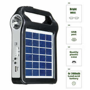Portable 6V Rechargeable Panneau Solaire Système De Générateur De Stockage D'énergie Chargeur USB Avec Lampe Éclairage Maison Système D'énergie Solaire Kit - Product Image 4