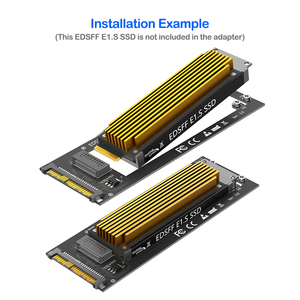 Tarjeta Adaptadora U.2 SFF-8639 a NVMe Ruler GEN-Z EDSFF Corta SSD <span class=keywords><strong>E1</strong></span>.S para Computadora de Escritorio/Estación de Trabajo/Servidor - Product Image 4