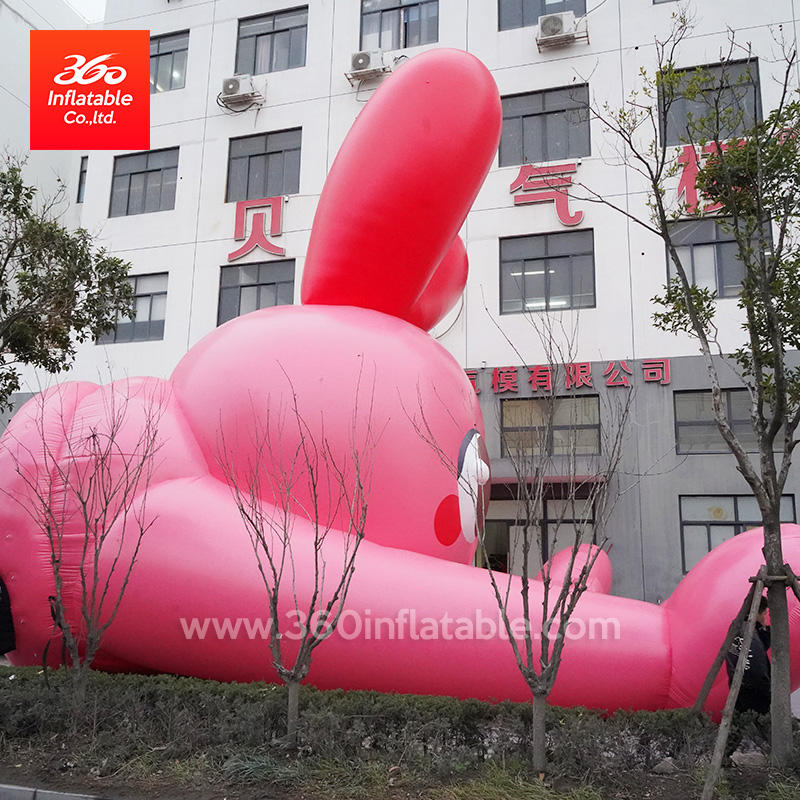 Custom Rabbit Event Giant Inflatable Red Rabbit - Perfect for Events & Yard Decorations