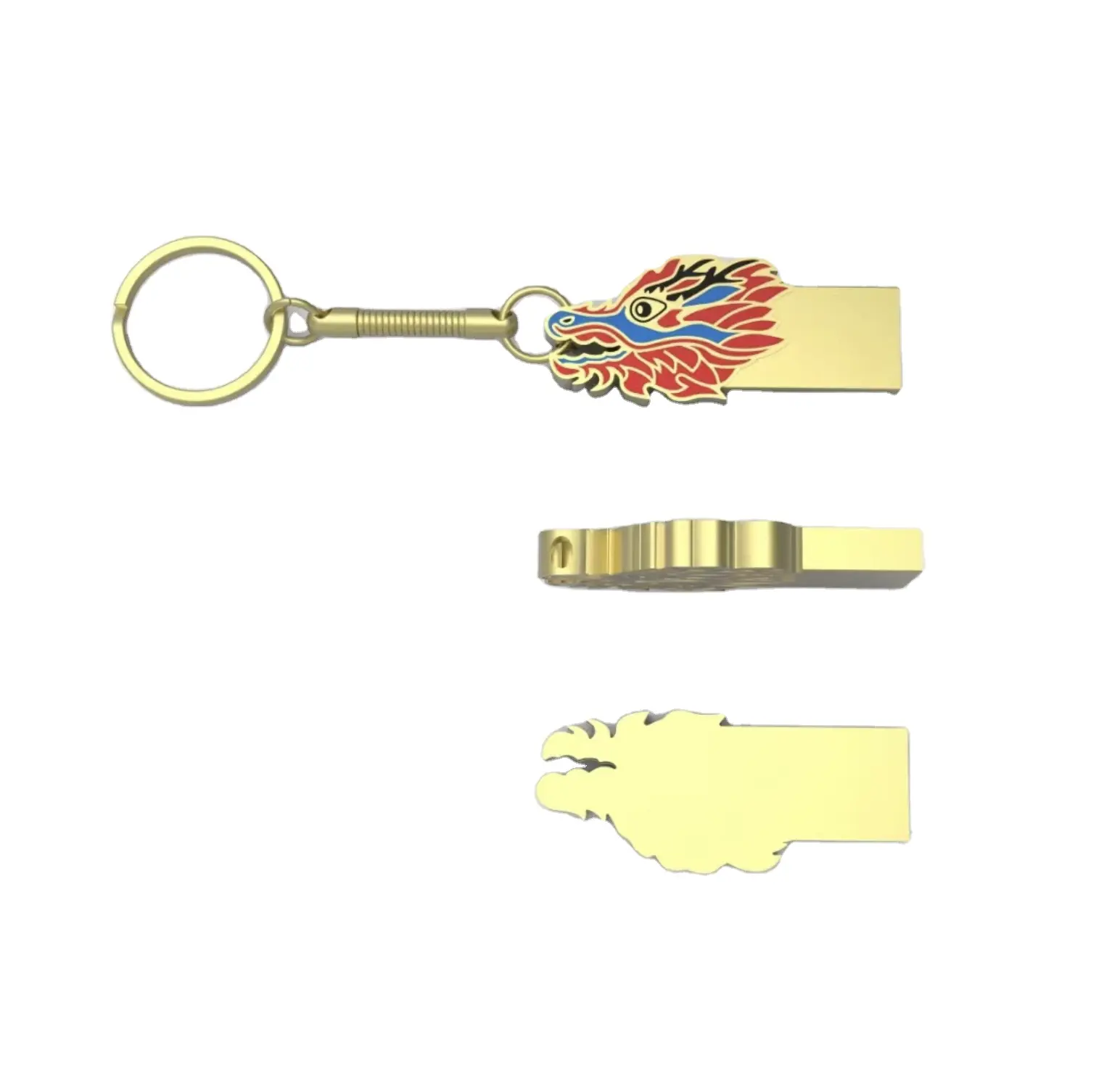 Nuevo diseño de dragón Año regalo de negocios Mini Metal USB flash drive 8GB 16GB 32GB 64GB, anti agua metal dragón USB pen drive