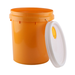High quality 20L 30L 35L Glue  paint Plastic Bucket PP Bucket 5 Gallon Pail With Plastic Handle Lid