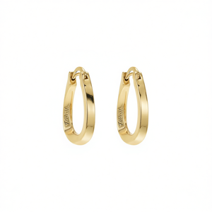 Orecchini a Cerchio TOM in Lega di Zinco, Classici Unisex, 14mm - Product Image 1