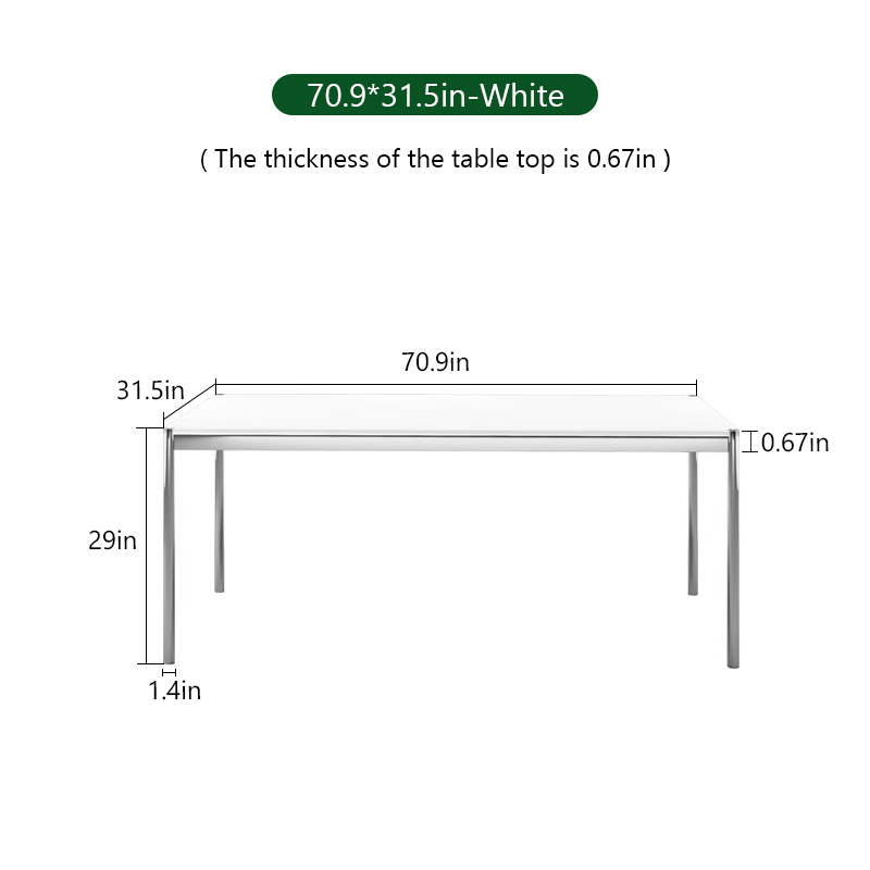 70,9 * 31.5in-blanco
