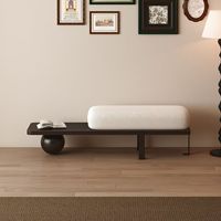 Banco de Metal Minimalista de Estilo Francés para el Salón, Banco Largo para Cambiar Zapatos, Taburete Bajo, Muebles para el Salón