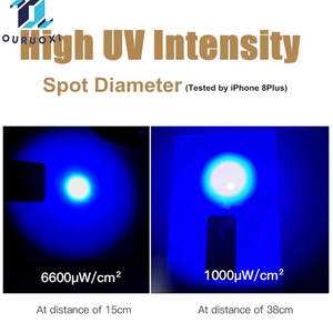 EDC LED 블랙 라이트 냉매 누출 감지 <span class=keywords><strong>UV</strong></span> 포켓 손전등 형광 감지 <span class=keywords><strong>UV</strong></span> 경화 램프 365nm <span class=keywords><strong>UV</strong></span> 토치 키체인 - Product Image 4