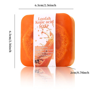 Savon Solide Naturel Bio au Loofah Fait Main aux Huiles Essentielles, à l'Huile d'<span class=keywords><strong>Olive</strong></span>, Glycérine et Extraits Végétaux – Nettoyant, Rafraîchissant pour le Bain - Product Image 2