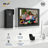 Videocitofono Wireless con Schermo LCD TFT da 10 Pollici, Telecamera Resistente all'Acqua, Rilevamento Movimento PIR, App Tuya per Sistema di Videocitofonia