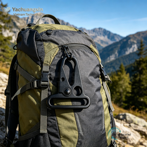 En gros, Mousqueton bec d'oiseau en alliage de zinc noir mat pour sacs, sacs à dos, escalade en extérieur et accrochage de porte-clés - Product Image 6