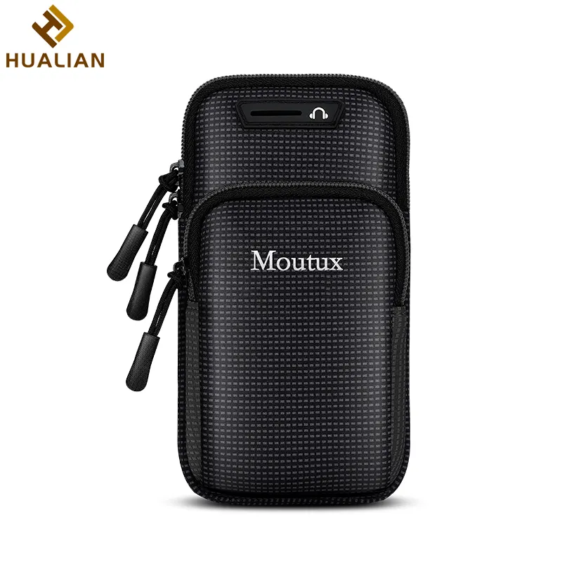 Hualian bolsa de braço esportiva neoprene, nova chegada, bolsa de braço para smartphone, unissex, para iphone 11x8 plus