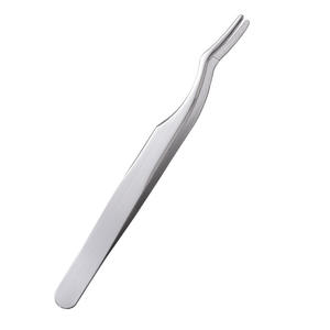 Lash Applicator Tool Diy Valse Wimper Applicator Tool Roestvrij Staal Gebogen Wimper Pincet Voor Cluster Lash Strip Wimpers Wimpers - Product Image 6
