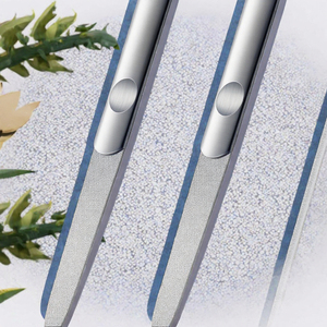 Lime à ongles double face droite en acier inoxydable de haute qualité avec logo personnalisé, durable, professionnelle, pour le soin quotidien des doigts - Product Image 3