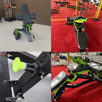 Kursi Kebugaran Lipat Multifungsi Komersial, Bangku Dumbbell yang Dapat Disesuaikan, Rak Sit-Up, Papan Supine untuk Penggunaan di Rumah, Portabel