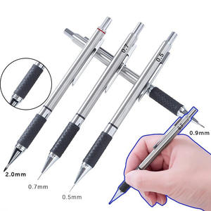 ดินสอร่างโลหะ2.0มม. 0.<span class=keywords><strong>3</strong></span>/0.5/0.7/0.9/มม. ด้ามยางศิลปะดินสอกลสำหรับการเขียนร่างการวาดภาพ - Product Image 2