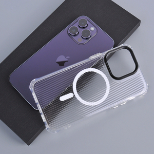 Chargement sans fil transparent antichoc TPU PC couvertures de téléphone magnétiques transparentes pour tous les téléphones <span class=keywords><strong>iPhone</strong></span> 15 pro max étui de téléphone portable - Product Image 6