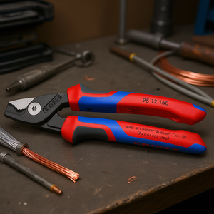 Tijeras para cables Knipex StepCut 95 12 160 Cortador de cables de aluminio y cobre de 15 mm - Product Image 3