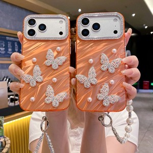 <span class=keywords><strong>Coque</strong></span> de téléphone papillon 3D perlé effet ondulé électroplaqué DIY tendance <span class=keywords><strong>avec</strong></span> chaîne pour <span class=keywords><strong>iPhone</strong></span> 11 <span class=keywords><strong>12</strong></span> 13 14 15 16 17 Pro Max - Product Image 5
