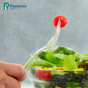 प्लास्टिकोर 175 मिमी लंबाई डिस्पोजेबल पर्यावरण के अनुकूल पीएस प्लास्टिक फोर्क कटलरी - Product Image 4