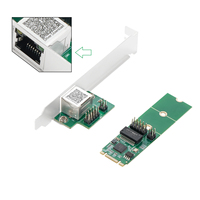 I225 Chip M.2 Ke 2.5G Kartu Jaringan Kunci B dan Kunci M 10 /100/1000M/2500Mbps 2.5 Gigabit Ethernet Kartu Lan NIC PXE WIN10 WIN11