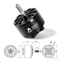 Moteur brushless Flashhobby A2812 900KV 3-6S 14P12N à couple élevé, faible bruit et longue durée de vie pour drone de course FPV et avion RC