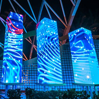Sistem Lengkap Turnkey Layar LED Video Wall Backdrop Panggung 4mX3m Gratis Flight Case dengan Harga Produsen