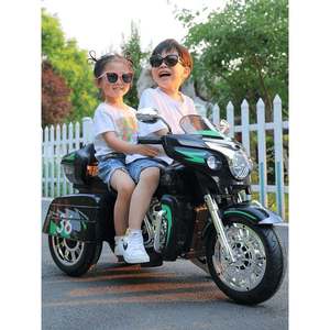 Tricycle électrique style Harley pour enfants et adultes, voiture jouet rechargeable avec double propulsion, capacité 100-200 kg - Product Image 3