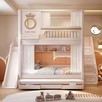 Lit superposé en bois multifonctionnel pour enfants, dernier design, avec lit coulissant