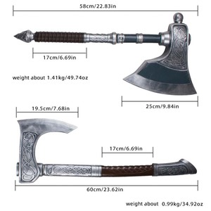 Hacha <span class=keywords><strong>de</strong></span> Eivor <span class=keywords><strong>de</strong></span> 58 cm sin afilar, accesorio <span class=keywords><strong>de</strong></span> cosplay vikingo <span class=keywords><strong>de</strong></span> Valhalla, <span class=keywords><strong>espada</strong></span> <span class=keywords><strong>de</strong></span> juguete para colección y eventos - Product Image 6