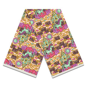 <span class=keywords><strong>Nappes</strong></span> WaxPrint pour les fêtes Tissu imprimé à la cire double face Imprimés africains modernes Pagne En Tissu Tissu Ankara Tissu numérique personnalisé - Product Image 3