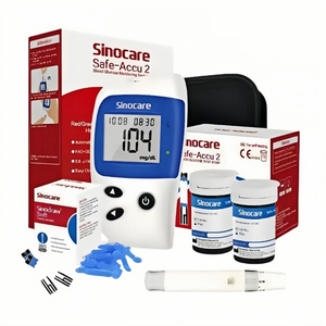 Tiras reactivas de glucosa en sangre Sinocare al por mayor, kit de glucómetro Safe Accu 2 con sensor de glucosa para uso doméstico - Product Image 1
