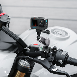 Adaptateur de montage pour vélo et moto en alliage d'aluminium de luxe HONGDAK pour <span class=keywords><strong>GoPro</strong></span> Insta 360 DJI Action Camera Holder Mount - Product Image 3