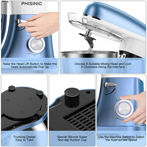 Nhà thiết bị nhà bếp điện thực phẩm bánh mì bột trộn đứng bánh <span class=keywords><strong>Maker</strong></span> Máy trộn - Product Image 3