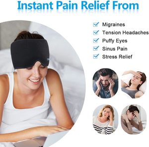 Chapeau de soulagement des migraines Pakcare, bonnet pour maux de tête, couverture complète à 360°, gel réutilisable, bandeau pour la tête, bandeau pour la tête - Product Image 2
