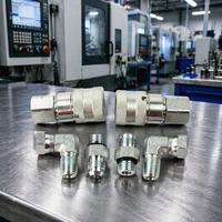 Fournisseur de pièces usinées CNC, pièces en acier inoxydable sur mesure, pièces usinées CNC en aluminium OEM, kit de raccords hydrauliques JIC, faible MOQ