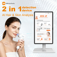 Analyseur de peau et de cheveux, appareil d'analyse du cuir chevelu DS2, écran HD 15,6 pouces, scanner numérique rechargeable pour l'analyse de la peau et des cheveux