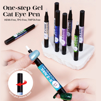 Vente en gros – Stylo gel magnétique pour ongles effet œil de chat, 368 couleurs, application en une étape, sans base/finition, avec aimant détachable qui s'attache à la pointe