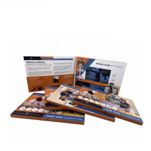 Custom 5.0 Inch LCD Video Business Promotional Card Brochure Video