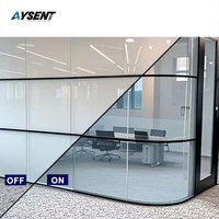 Film intelligent PDLC auto-adhésif moderne à intensité variable pour fenêtre, verre intelligent commutable pour salle de bain, chambre et hôpital