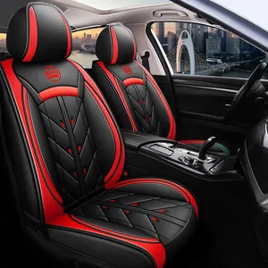 Universal Four-season Leather Car seat Cushion Anti-scratch Durable Odorless Full Set Car Seat Cover