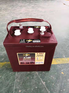 แบตเตอรี่ตะกั่วกรดแบบ Deep Cycle <span class=keywords><strong>6V</strong></span> <span class=keywords><strong>240AH</strong></span> สำหรับเครื่องทำความสะอาดพื้น รถกอล์ฟ คล้ายกับแบตเตอรี่เจล Trojan T125 - Product Image 2