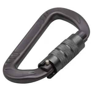 Individueller Verschluss-Karabiner für Hängematte Verschluss-Karabiner Kletterclips 12kN Aluminium-Schneckhaken