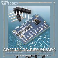 Module de carte de développement de convertisseur DC/DC de précision 16 bits subminiature ADS1115, 4 canaux, communication I2C, Linux