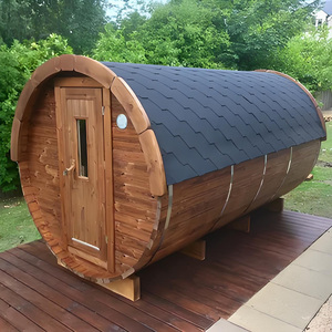 Warmtebehandeld Hout 6 Mensen Leggen Vat Buiten Sauna Kamers Tuin Met Houtkachel - Product Image 3
