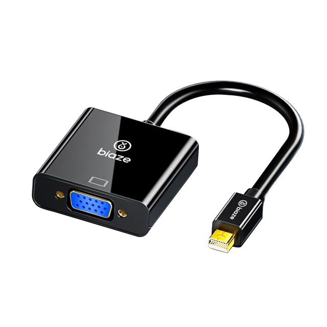 Biaze Mini for to VGA Adapter 1080P HD Video Converter for MacBook Surface Laptop & Projector PVC/ABS Material