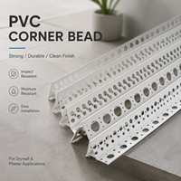 Profil de protection d'angle en PVC pour cloison sèche, robuste, haute résistance, résistant aux UV, pour intérieur et extérieur, protection des murs