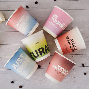 <b>Disposable</b> Eco-friendly Biodegradable Double-wall Paper <b>Cup</b> to Take Away Hot Coffee Milk Tea <b>Cup</b> - Product Image 4