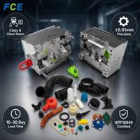 Piezas Moldeadas por Inyección de Plástico de Ingeniería |   Componentes Industriales OEM Personalizados |   POM Nylon PC ABS PBT