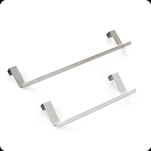 Nahe Stainless Steel Towel Rack Single <b>Bar</b> Self-Adhesive Kitchen Cabinet Door Mount Towel <b>Bar</b> Storage Organizer - Product Image 4