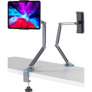 Adjustable Foldable <b>Tablet</b> <b>Stand</b> Holder Arm Desk Mount with 360°Rotate Base Phone Holder - Product Image 1