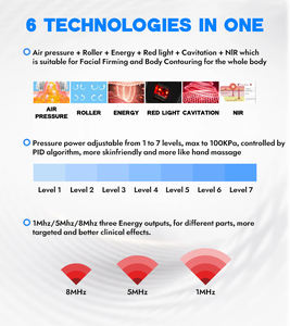 Máquina de Masaje Corporal con Rodillo Quemador de Grasa Vela, Masaje de Vacío con Bola Interna, Drenaje Linfático, Reafirmación Facial - Product Image 3
